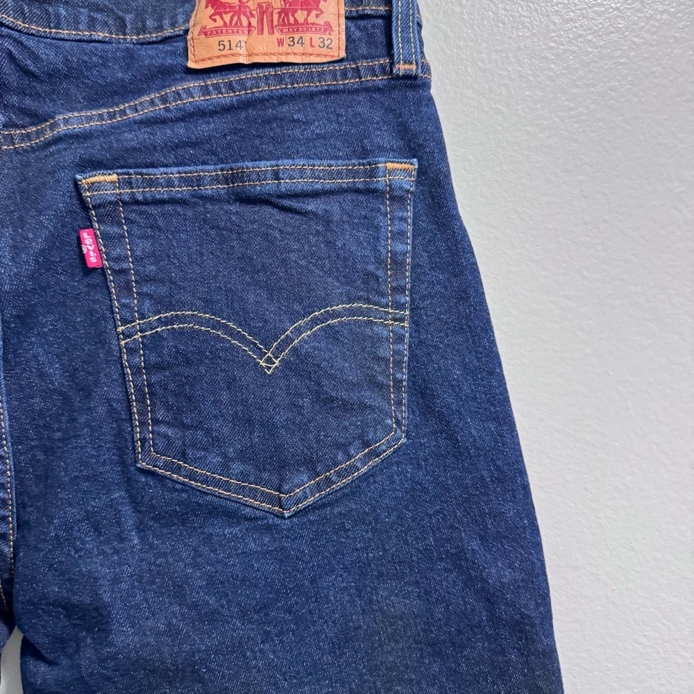Men’s 514 Levi’s Dark Wash Size 34x32 - Picture 8 of 11